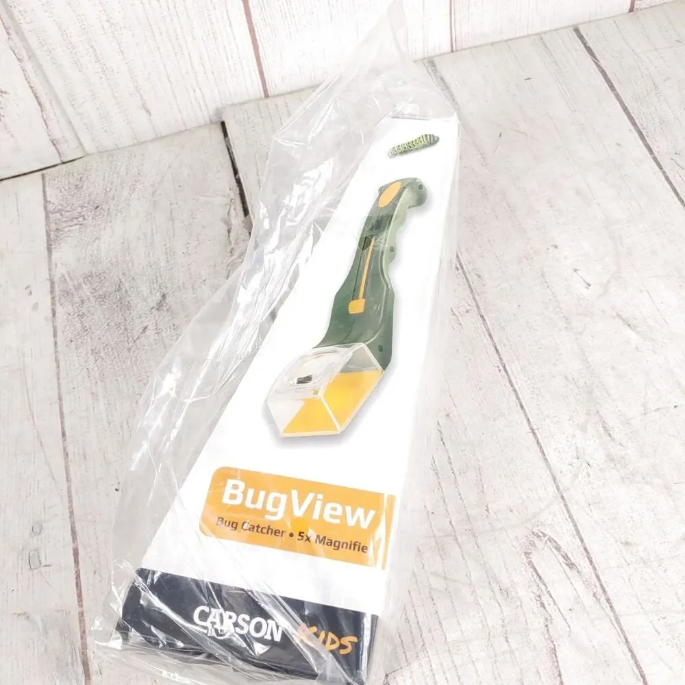 Carson BugView Kids Bug Catcher 5x Magnifier Slide Toy Catch & Release HU-10 NEW